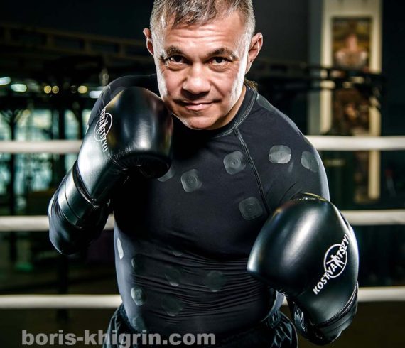 Съёмка легендарного боксёра Кости Цзю для бренда спортивной одежды